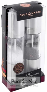COLE & MASON England Oslo Precision Pepper & Salt Mills MSRP $80 - New - Picture 1 of 1