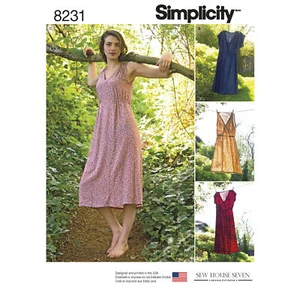 Simplicity Pattern 8231 Women's Dress in Two Lengths Simplicity Sewing Pattern 8 - Picture 1 of 18