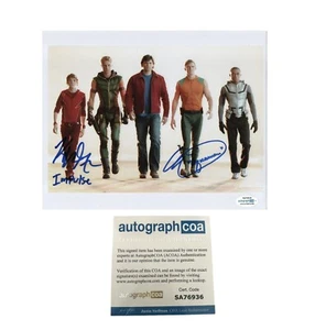 ALAN RITCHSON & KYLE GALLNER SIGNED 8x10 AUTOGRAPHED smallville ACOA - Picture 1 of 4