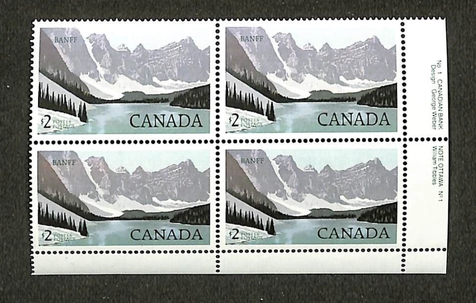 Canada - Scott 936 - LR Plate Corner Block - 1985 - Image 1 of 1