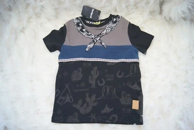 Desigual Boys Size 7-8 T-Shirt La Vida Es Chula Western NWT Cowboy Desert  - Image 1 of 4