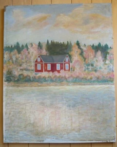 ARVID SKOGGARD, GELISTET NEW YORK NY SCHWEDISCH, VINTAGE IMPRESSIONIST LANDSCHAFTSÖL - Bild 1 von 13
