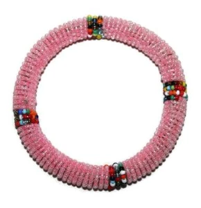 Brazaletes Masai Africanos Con Cuentas Pulsera Masai Hecho en Kenia 11 - Imagen 1 de 2