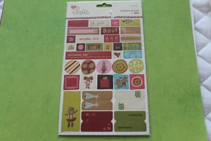 VERY RARE Christmas Love Elsie "Noel Cardstock Stickers" 70 Pieces - Picture 1 of 2