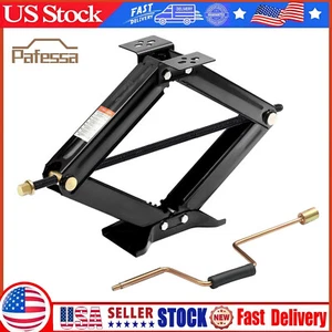 24" RV Scissor Jack Stabilizer 6500lb for RV Trailer Camper with Crank Handle - Picture 1 of 7