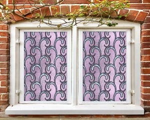 3D White Hook D268 Window Film Print Sticker Cling Stained Glass UV Block Amy - Bild 1 von 11