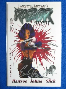 RAZOR SIN CORTAR #16 VARIANTE FIRMADA POR HARTSOE 1995 LONDON NIGHT STUDIOS - Imagen 1 de 1