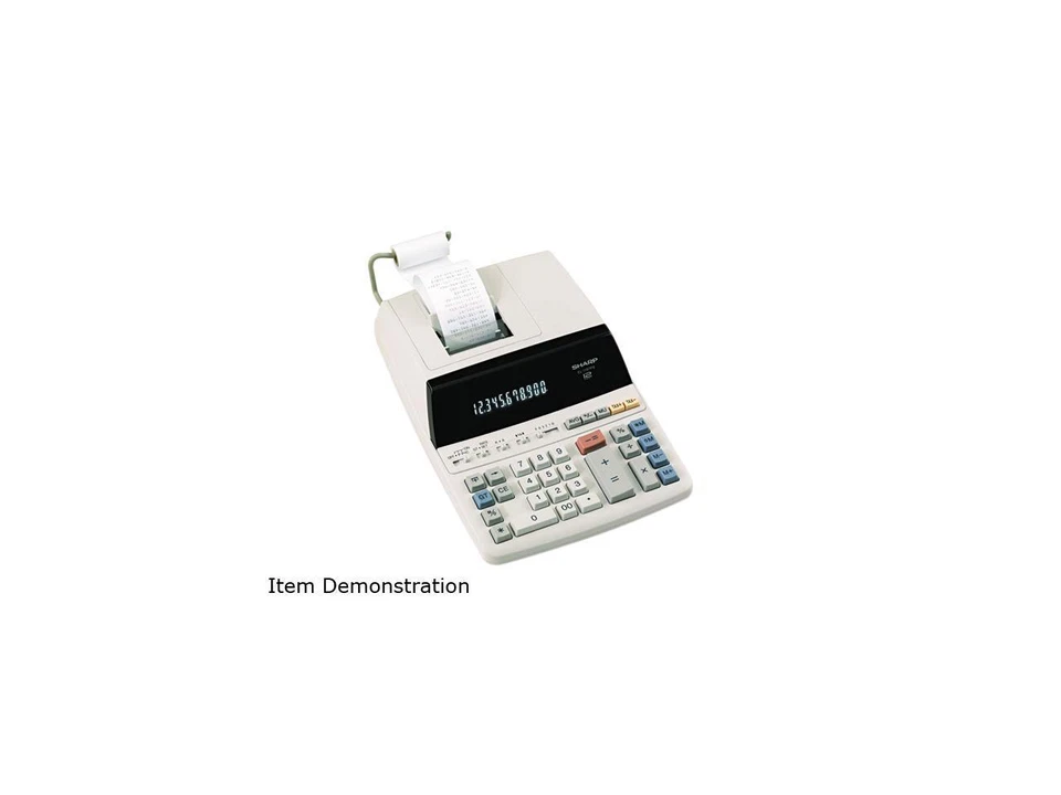 Sharp EL1197PIII EL1197PIII Two-Color Printing Desktop Calculator, 12-Digit Fluo - Image 1 of 1