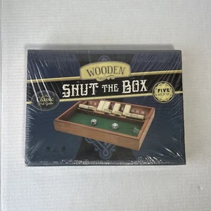 Shut the Box Wooden Classic Pub Game - 5 Ways to Play GGAM-301 New Sealed - Picture 1 of 4