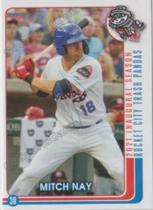 2021 Rocket City Trash Pandas Mitch Nay RC Rookie Los Angeles Angels - Picture 1 of 1