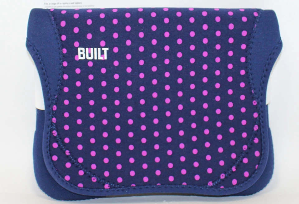 Built NY 9-10" E-Reader/Tablet Neoprene Envelope, Mini Dot Navy - Image 1 of 4