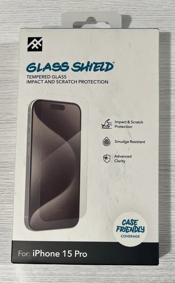 Zagg iFrogz Glass Shield Tempered Screen Protector for Apple iPhone 15 Pro - Image 1 of 1