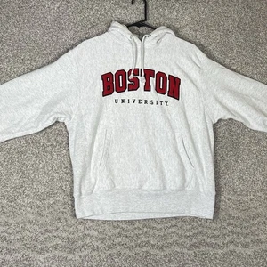 Champion Boston College Hoodie Sweatshirt Herren Medium Grau Reverse Weave - Bild 1 von 7