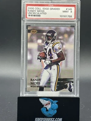2000 Collector's Edge Graded Randy Moss #145 uncirculated /5000 PSA 9 - Image 1 of 2