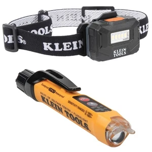 Klein Tools Rechargeable Headlamp and Voltage Tester Tool Kit 2 Pieces - Picture 1 of 9