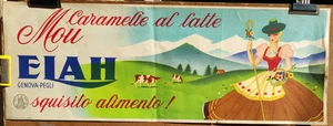 Affiche originale ELAH Caramel mou au lait - Genova - Pegli /RS55 - Foto 1 di 3