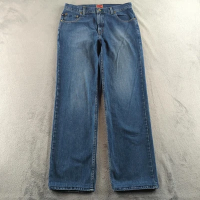Vintage 90s Tommy Hilfiger Jeans Mens 34 (Fits 32x33) Blue Red Label Canada Y2K - Image 1 of 4
