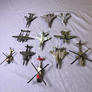 Maisto Military Aircraft - 5” Diecast Toys - Lot Of 11 Planes / Helicopters - Picture 1 of 24