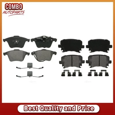 Front Rear Disc Brake Pad Set fits 2005-2009 Audi A4 - Image 1 of 4