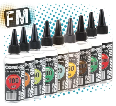 CORE RC CAR/BUGGY/TRUCK SILICONE SHOCK/DIFF OIL (60ML) 100-500,000CST MULTI LIST