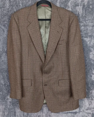 Jos A Bank Men's Alpaca Wool Blend Tweed Jacket Blazer 42L Two Button - Image 1 of 4
