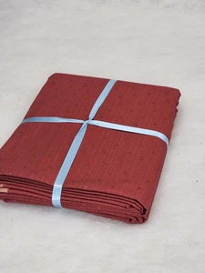 Vintage Fabric Dark Red Dot Pattern 55" wide 2+ Yards - Picture 1 of 4