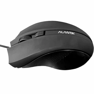 Mouse Wired With Cable Ergonomic Cheap USB Lightweight 1600dpi Black Computer_ - Picture 1 of 5
