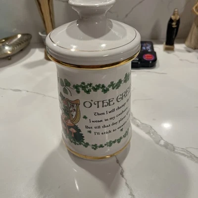 Vintage 1968 Old Fitzgerald Empty Porcelain Decanter Stitzel Weller Leprechaun - Image 1 of 4