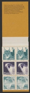 Sweden 1973 Sc # 1020a Animals Complete BKLT Pane of 12 MNH - Picture 1 of 1