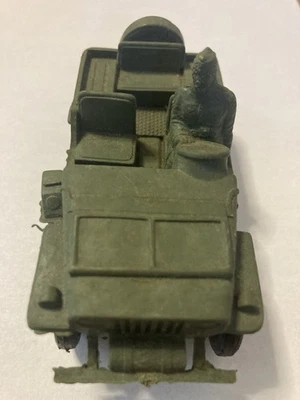 Vintage Toy Plastic Army Jeep with driver. Made In USA - Image 1 of 4
