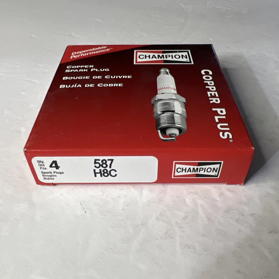 Champion 587 H8C Copper Plus Spark Plug Pack of 8 - Image 1 of 1