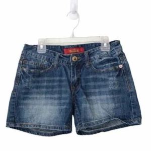 Pantaloncini denim blu stile vintage Indigo Bank taglia 23 - Foto 1 di 6