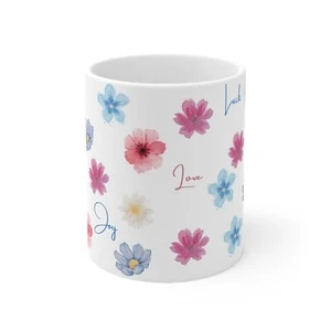 TT Art- Spring Vibe Floral Tea Mug Ceramic Coffee Cups, 11oz - Picture 1 of 8