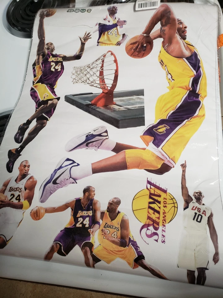 Kobe Bryant Los Angeles Lakers Fathead Style Wall Decal Stickers - Image 1 of 2