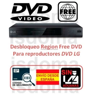 ESPAÑA Region FREE DVD Desbloqueo de Reproductores DVD LG DP542H DP132 SONY - Imagen 1 de 3