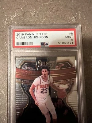 2019 panini select cameron johnson psa Graded 9 - Image 1 of 4