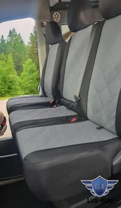 VW CRAFTER 2017 - 2025 ARTIFICIAL LEATHER TAILORED FRONT SEAT COVERS - Picture 1 of 6