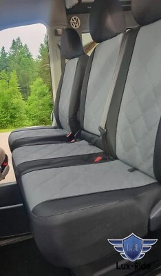 VW CRAFTER 2017 - 2025 ARTIFICIAL LEATHER TAILORED FRONT SEAT COVERS - Image 1 of 4