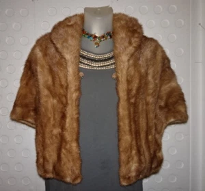 Annis Furs by Goldsmith's Mink Wrap / Shawl / Cape M/L with Authenticity Label - Picture 1 of 11