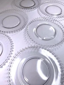 6 platos de ensalada vintage Candlewick Imperial Glass Mid-Century, postre, almuerzo 8" - Imagen 1 de 8