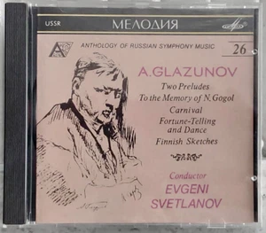 Glazunov - Symphonic Works Svetlanov Melodiya USSR 1991 CD No ifpi NM - Picture 1 of 3