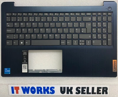 OOS New i3 Lenovo IdeaPad 3 / 3i 15IAU7 Palmrest Touchpad Cover uk Keyboard 82RK - Image 1 of 4