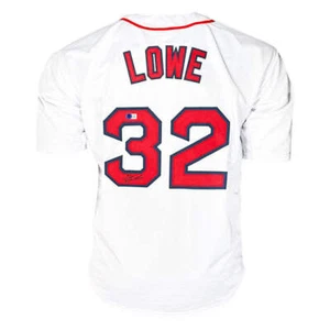 Derek Lowe Signed Boston White Baseball Jersey (Beckett) - Picture 1 of 3