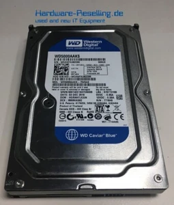 Western Digital Caviar Blue 500GB SATA 3Gb/s 3,5" 7,2k WD5000AAKS-75V0A0 0RT4X4 - Picture 1 of 1