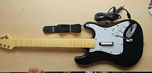 822152 Harmonix Rock Band Fender Stratocaster Wired Guitar Microsoft Xbox 360 PC - Picture 1 of 3