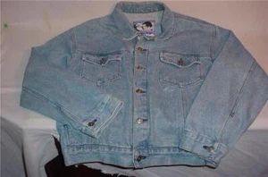 VTG TODAY'S NEWS COTTON DENIM JEAN JACKET SIZE MEDIUM WORK CHORE WESTERN RETRO - Picture 1 of 2
