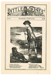 1890 THE LITTLE ONES LUTHERAN PUBLICATION SOCIETY  SUNDAY SCHOOL LESSON VOL XI32 - Picture 1 of 4