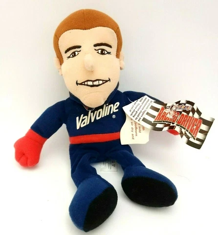 MARK MARTIN doll 1999 beanie Ford Thunderbird #6 Valvoline plush toy Vintage Cover