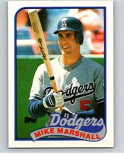 1989 Topps Baseball #582 Mike Marshall  Los Angeles Dodgers 