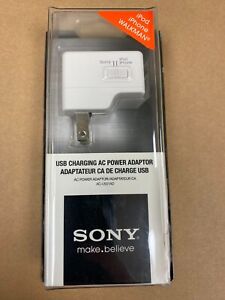 10 X Sony (5V/1A) Single Port USB Wall Charger - White (AC-U501AD)